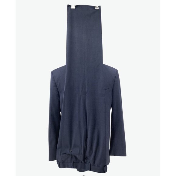 Brooks Brothers Mens Navy Wool Blend Two-Button Suit Blazer Size 46R Pant 40W/32 - Picture 7 of 15